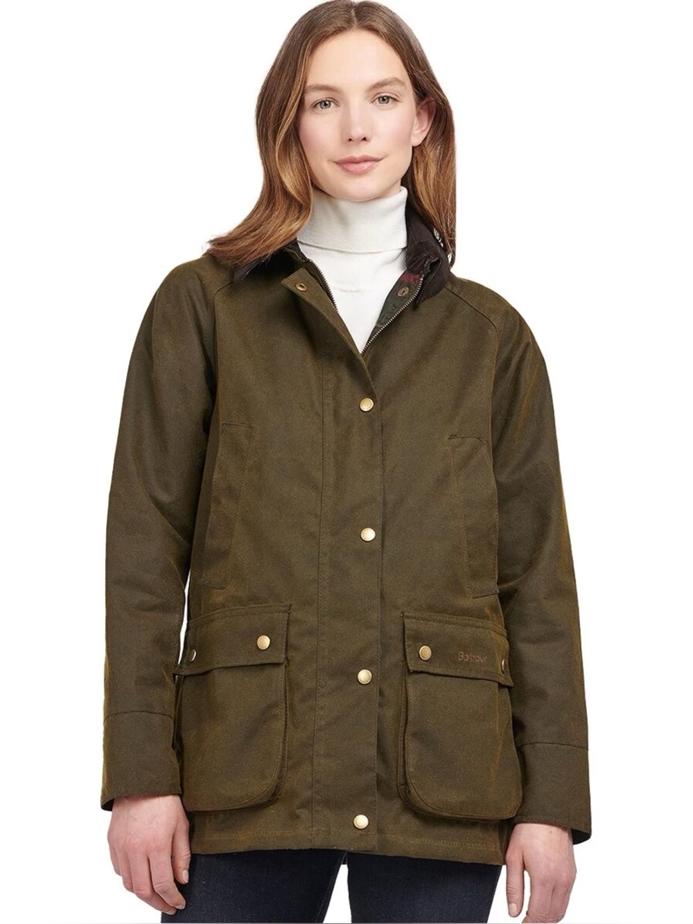 BARBOUR Acorn Wax Jacket in Olive Us 2 NEW WITH TAGS NWT